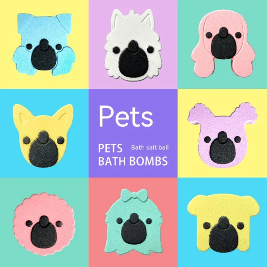 Usine personnalisée OEM Pet Dog and Cat Bath Salt Ball Pet Bath SPA