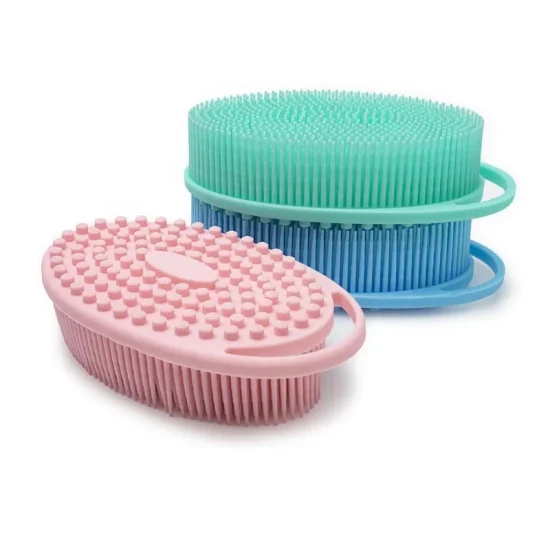 Nouveau produit avec crochet corps boule épurateur Silicone corps épurateur ceinture bébé bain douche brosse brosse de bain