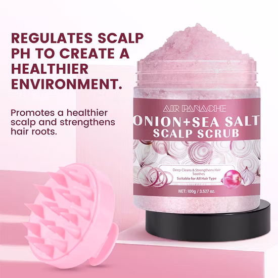 Soin Nourrissant Cheveux Sel Marin Gommage Nettoyant Cuir Chevelu